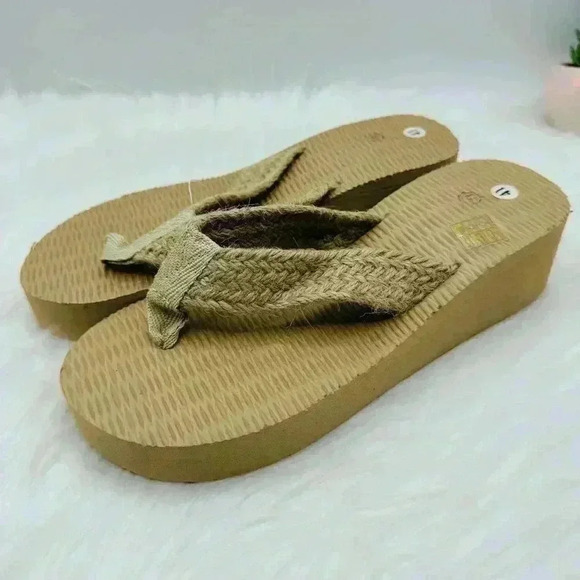 Women's Platform Flip Flops Size 8.5/41 - Picture 3 of 10